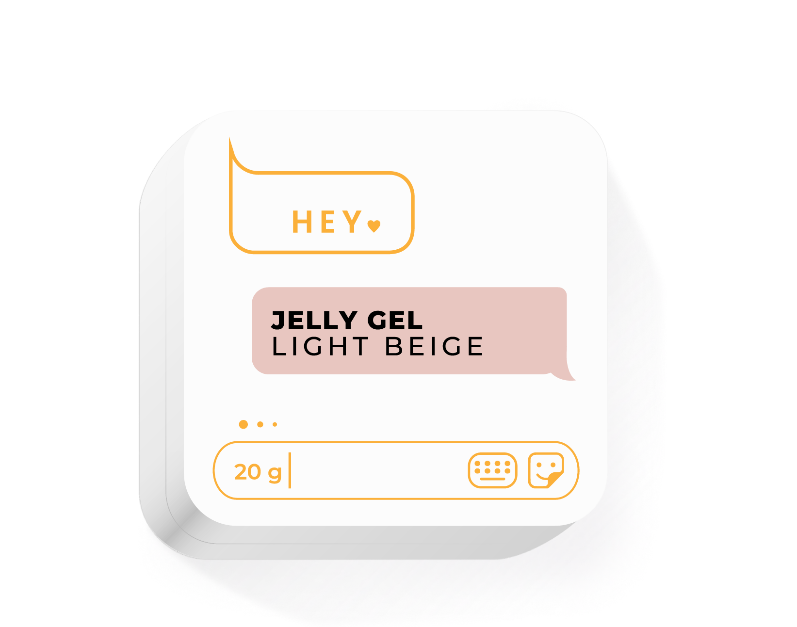 HEYLOVE. Jelly Gel, Light Beige, 20 g (Builder Gel)